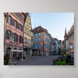 Typiska hus i Colmar Poster