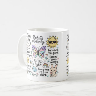 Typiska motiv och Lycklig-tecken Kaffemugg