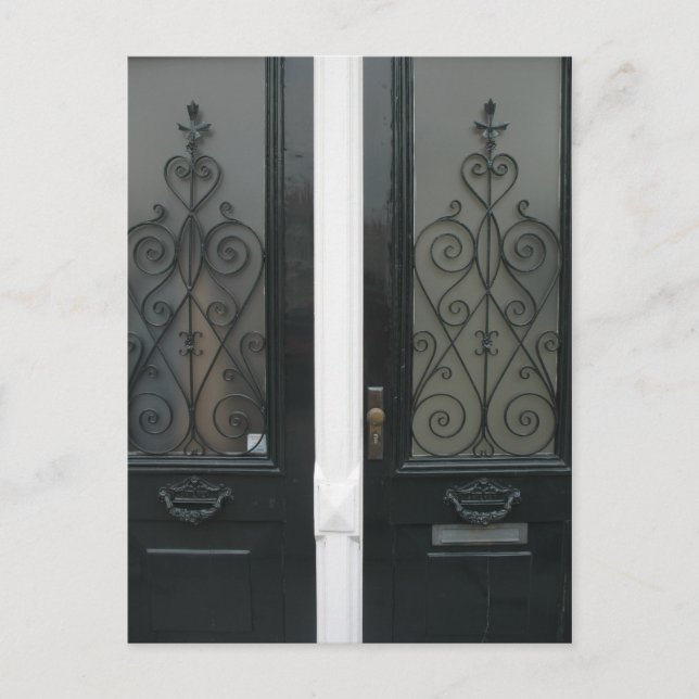 Typiska nederländska dörrar i Holland Fotovykort Vykort (Framsida)