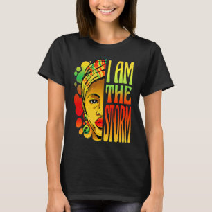 Typiskt afrikanskt högkvarter Stil Woman BHM T Shirt