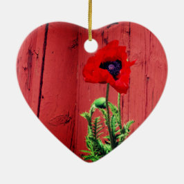 Typiskt svenskt Falun red färg Julgransprydnad Keramik