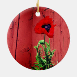 Typiskt svenskt Falun red färg Julgransprydnad Keramik