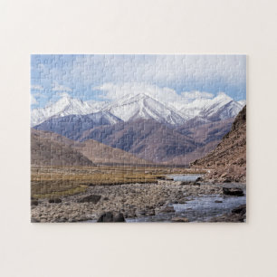 Typiskt tibetanskt bergslandskap pussel