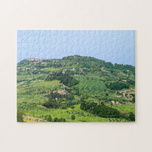 Typiskt Tuscany Liggande med Backe - Italien Pussel