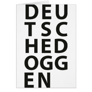 Typo: Deutsche Dogge Hälsningskort