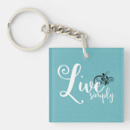 Typografcitat för "Live Simply"