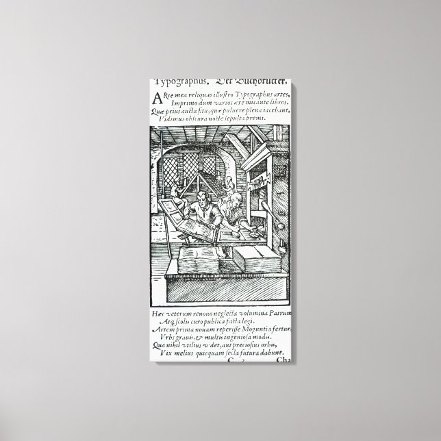 Typografen, utgiven av Hartman Schopper Canvastryck (Framsida)