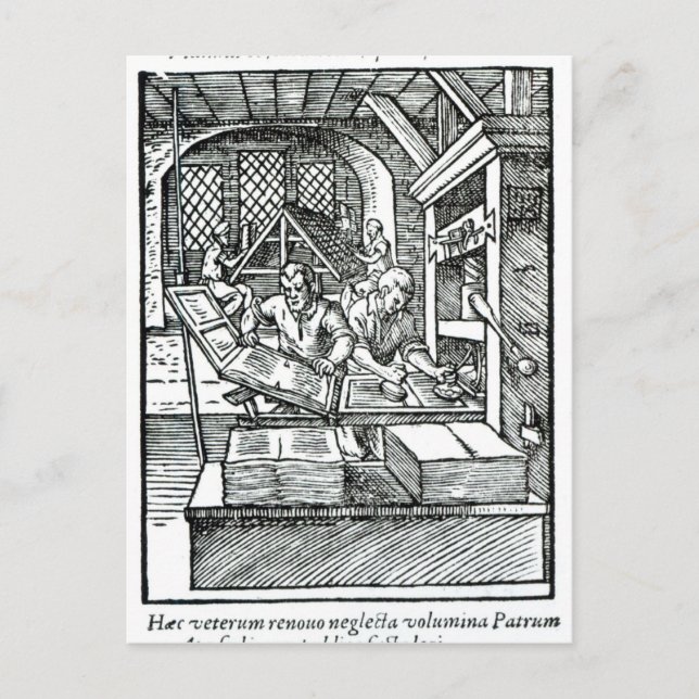 Typografen, utgiven av Hartman Schopper Vykort (Framsida)