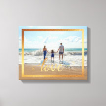 Typografi 14x11 Kärlek med Guld Ram