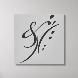 Typografi (Abstraktens sammansättning) Canvastryck