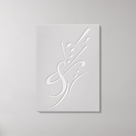 Typografi (Abstraktens sammansättning) Canvastryck