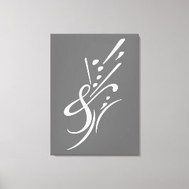 Typografi (Abstraktens sammansättning) Canvastryck
