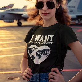 Typografi-Anpassningsbarna "Jag vill ha en Biljett T Shirt