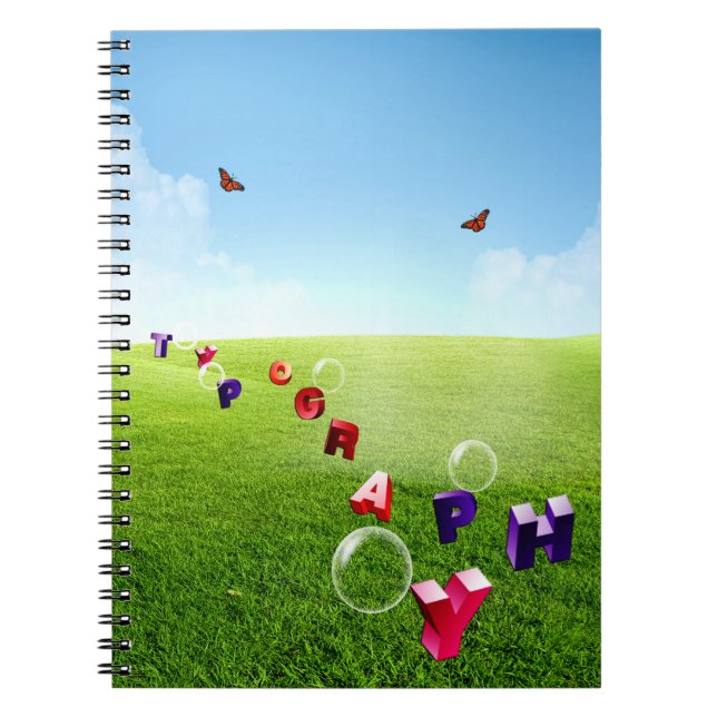 Typografi, Anteckningsbok (Framsidan)