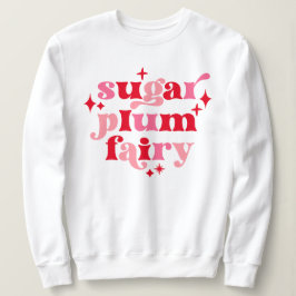 Typografi Art Socker Plum Fairy Rosa & Red T Shirt