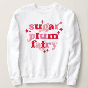 Typografi Art Socker Plum Fairy Rosa & Red T Shirt