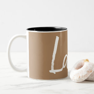 Typografi av älskare av kaffekaffe Två-Tonad mugg