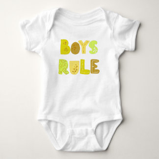 Typografi av Baby Bodykostymer för Cute Boys-regel T Shirt