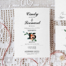 Typografi av Blommigten Klassisk Elegant Bröllop