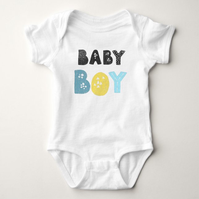 Typografi av Cute Pojke T Shirt (Framsida)