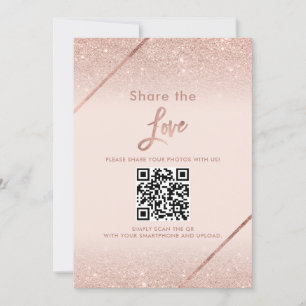 Typografi av den  rosan ro guld glitter inbjudningar