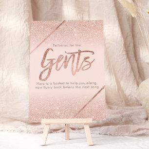 Typografi av den rosan ro guld glitter inbjudningar