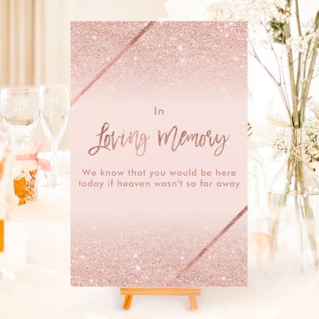 Typografi av den  rosan ro guld glitter inbjudningar (Rose gold glitter typography blush pink sign invitation)