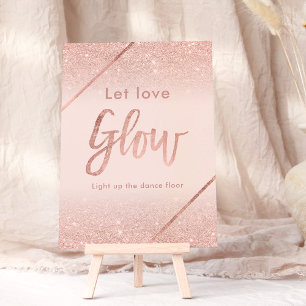Typografi av den rosan ro guld glitter inbjudningar