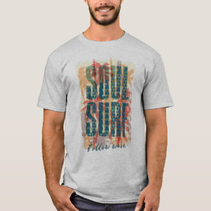 Typografi av den tropiska Surfan Soul T Shirt