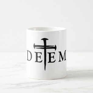 Typografi av det kristna feta Nagel-Kor-typografin Kaffemugg