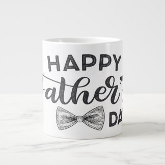 Typografi av elegant Fars dag med badplats i Lyckl Jumbo Mugg