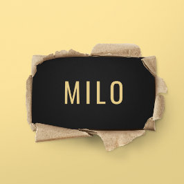 Typografi av elegant Professionell Black & Guld Visitkort
