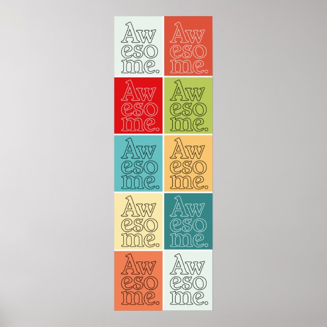 Typografi av Fantastisk Poster (Framsidan)