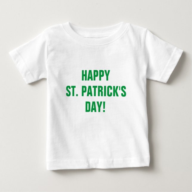 Typografi av Grönten lycklig St patricks day T Shirt (Framsida)