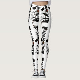 Typografi av Halloween-Orangen - design Leggings
