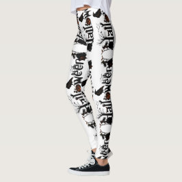 Typografi av Halloween-Orangen - design Leggings
