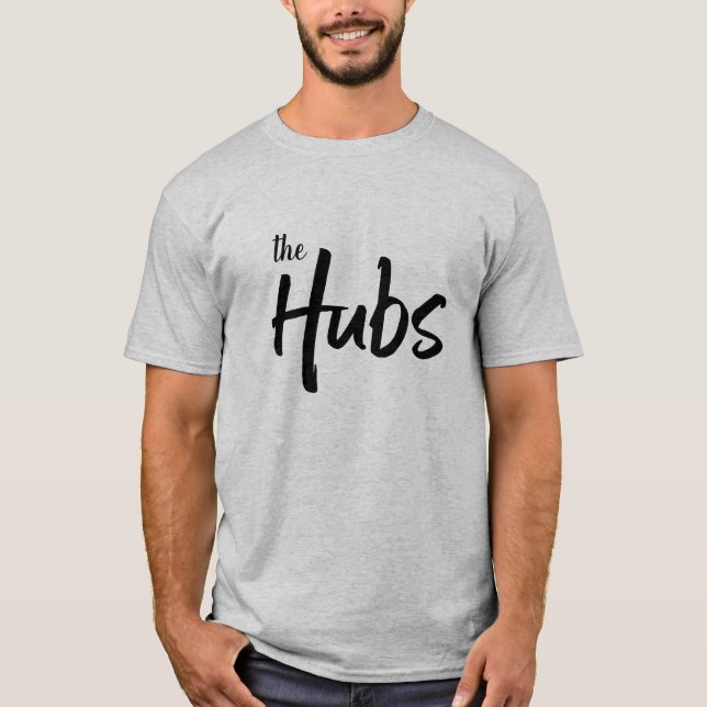 Typografi av hubbarpenselskriptet Funny Make T Shirt (Framsida)