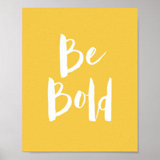 Typografi av inspirationell form av fet Gult Poster