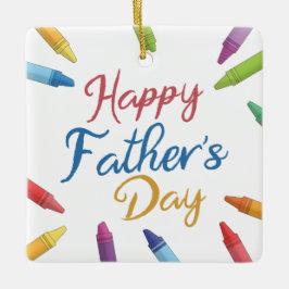 Typografi av kritor Lycklig Fars dag | Ornament