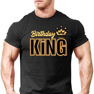 Typografi av Kung från födelsedagen T Shirt