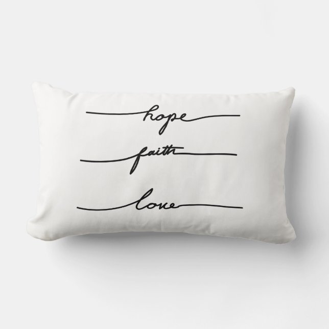 Typografi av lågpriscitattecken, hand plockade bab lumbarkudde (Framsida)