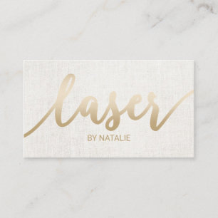 Typografi av laserläkaren Guld Visitkort