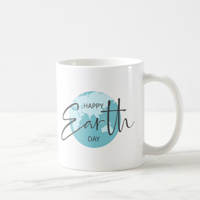 Typografi av lycklig Earth Day Kaffemugg (Höger)