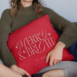 Typografi av merry och BrightStor Classic Kudde