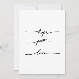 Typografi av minimicitattecken, hand plockade inbjudningar