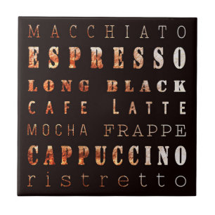 Typografi av moderna Eleganter Kakelplatta