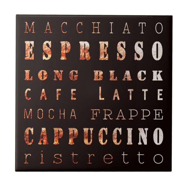 Typografi av moderna Eleganter Kakelplatta (Framsidan)