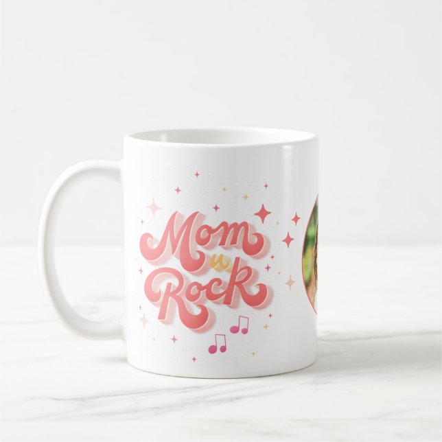Typografi av mors dag Mamma Kaffemugg (Vänster)