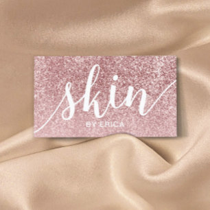 Typografi av Ro Guld Glitter Visitkort