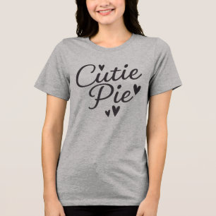 Typografi av ruttrogen "Cutie Paj" T Shirt